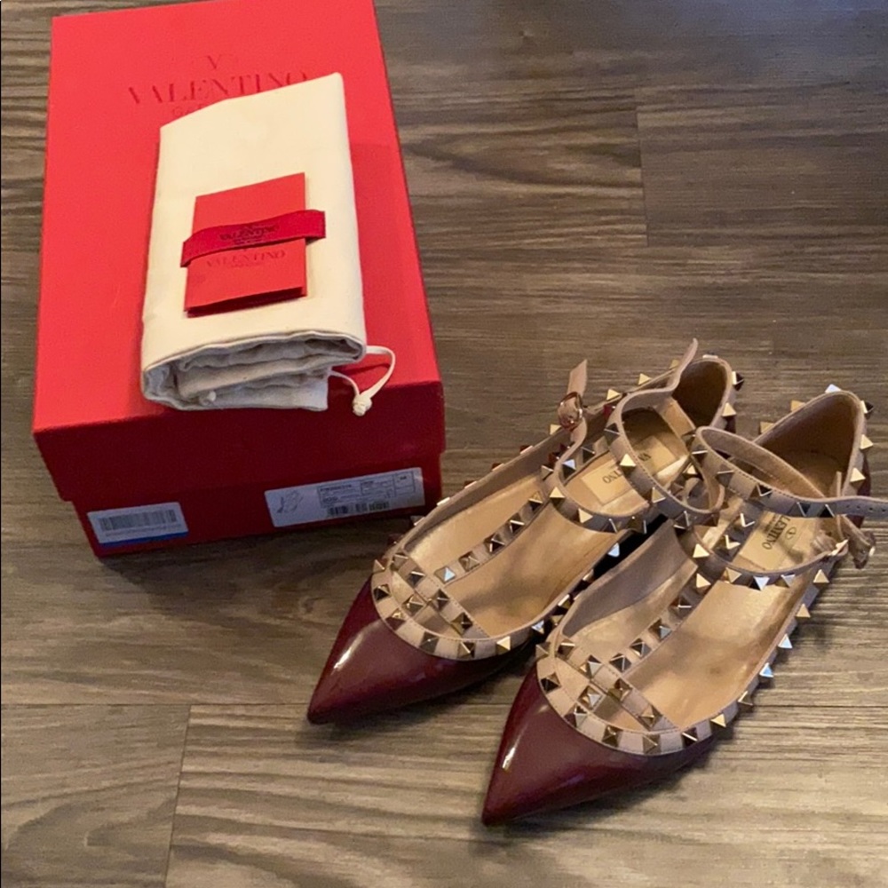 Valentino Caged Rockstud Flats